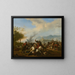 Engagement de cavalerie - Jan van Huchtenburg — framed artwork on a wall