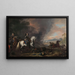 Henri Casimir II, Prince of Nassau-Dietz in a Battle - Jan van Huchtenburg — framed artwork on a wall
