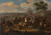 La Bataille de la Boyne, Irlande, entre les rois Jacques II et Guillaume III, 12 juillet 1690 - Jan van Huchtenburg — artwork view