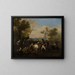Visit to a Camp - Jan van Huchtenburg — framed artwork on a wall