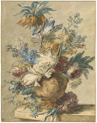 Jan van Huysum - Bouquet of Spring Flowers in a Terracotta Vase.webp