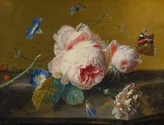 Flower Still Life Painting - Jan van Huysum — artwork view