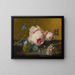 Flower Still Life Painting - Jan van Huysum — framed artwork on a wall