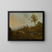 Landscape with Shepherds - Jan van Ossenbeeck — framed artwork on a wall