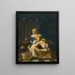 A mother and her child in an interior - Jan van Pee — framed artwork on a wall