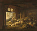 Sheep and goats in a barn - Jan van Ravenswaay — artwork view
