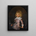 Portrait of a young boy holding a hat - Jan van Teylingen — framed artwork on a wall