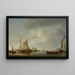 L'Amiral - Jan van de Cappelle — framed artwork on a wall
