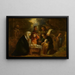 L'Adoration des bergers - Jan van de Venne — framed artwork on a wall