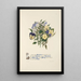 Primevère jasmine pink, violet and violet - Jane Elizabeth Giraud — framed artwork on a wall