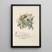 Roses fleurs à tige fine myrte - Jane Elizabeth Giraud — framed artwork on a wall