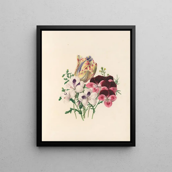 La fête des fleurs Pl03 - Jane Elizabeth Giraud — framed artwork on a wall
