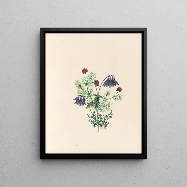 La fête des fleurs Pl05 - Jane Elizabeth Giraud — framed artwork on a wall