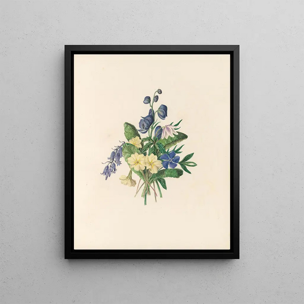 La fête des fleurs Pl06 - Jane Elizabeth Giraud — framed artwork on a wall