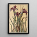 Iris Painting - Jane P. Baker — framed artwork on a wall