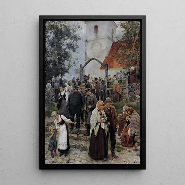 After the Church - Janis Rozentāls — framed artwork on a wall