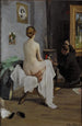 L'atelier du peintre - Janis Rozentāls — framed artwork on a wall