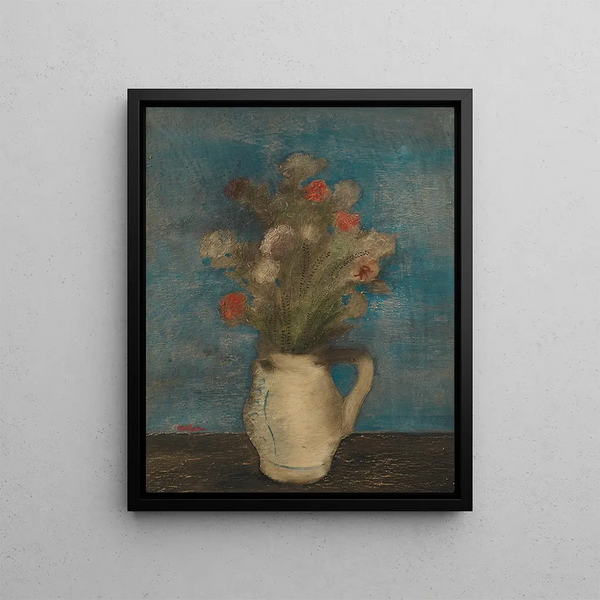 Flower Still Life - Jankel Adler — framed artwork on a wall