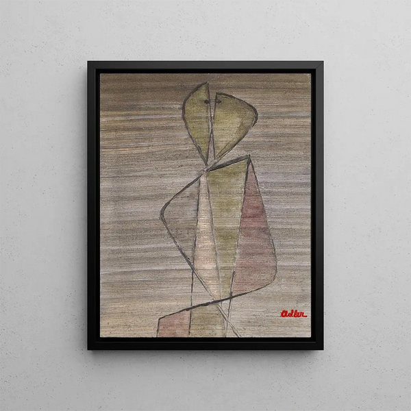 The Kiss - Jankel Adler — framed artwork on a wall