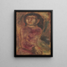 Woman with a dove - Jankel Adler — framed artwork on a wall