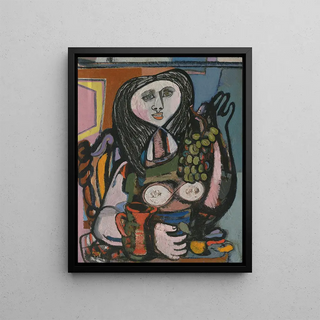 Jankel Adler - Woman with Grapes.webp