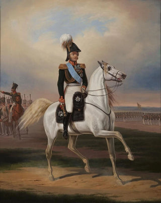 January Suchodolski - Equestrian portrait of Mr Paskiewicz.webp