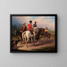 Hunting with falcons - January Suchodolski — framed artwork on a wall