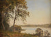 Danish landscape with a view of a fjord - Janus la Cour — artwork view