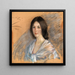 Jaqueline with Fichu - Alice Pike Barney — framed artwork on a wall