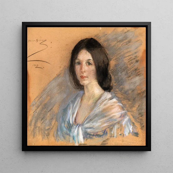 Jaqueline with Fichu - Alice Pike Barney — framed artwork on a wall