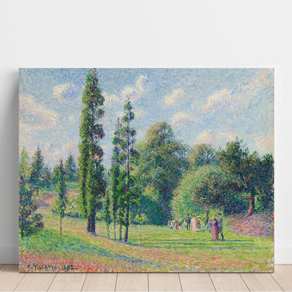 Reproduction of the painting Garden of Kew, London, Near a Pond - Camille Pissarro