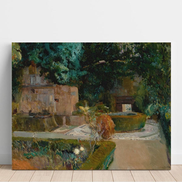 Reproduction of the painting Jardin de los Adarves, Alhambra, Granada - Joaquín Sorolla