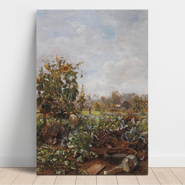 Reproduction of the painting Rustic Garden Painting - Carl Moll