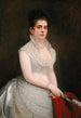 Alice Pike Barney in wedding dress - Jared Bradley Flagg — artwork view