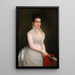 Alice Pike Barney in wedding dress - Jared Bradley Flagg — framed artwork on a wall