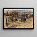a Balkan war scene - Jaroslav Věšín — framed artwork on a wall
