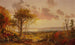 the distant view of the Hudson River in autumn - Jasper Francis Cropsey — artwork view