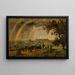A passing shower over the Adam and Eve Mountains - Jasper Francis Cropsey — framed artwork on a wall