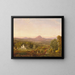 Autumn Landscape Painting, Sugar Loaf Mountain, Orange County, New York - Jasper Francis Cropsey — framed artwork on a wall