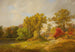 Autumn landscape with shepherd dog and sheep - Jasper Francis Cropsey — artwork view