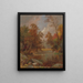 Autumn on the River - Jasper Francis Cropsey — framed artwork on a wall
