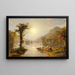 Autumn on Greenwood Lake - Jasper Francis Cropsey — framed artwork on a wall