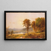 Montagnes Brimstone et Sugar Loaf depuis Warwick - Jasper Francis Cropsey — framed artwork on a wall