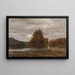 Gray Day on the Esopus - Jasper Francis Cropsey — framed artwork on a wall