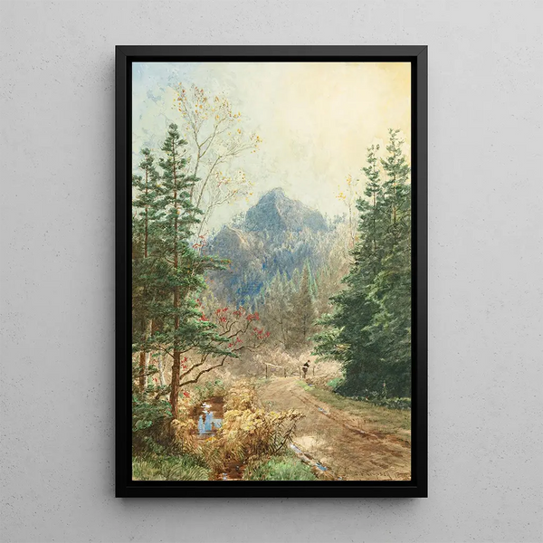 Greenwood Notch New Jersey - Jasper Francis Cropsey — framed artwork on a wall