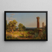 Italian landscape painting - Jasper Francis Cropsey — framed artwork on a wall