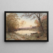 Landscape Hastings-on-Hudson - Jasper Francis Cropsey — framed artwork on a wall