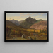 Mont Jefferson, Pinkham Notch, White Mountains - Jasper Francis Cropsey — framed artwork on a wall