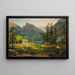 Maison des pionniers, Eagle Cliff, Montagnes Blanches - Jasper Francis Cropsey — framed artwork on a wall