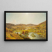 Sidney Plains with the confluence of the Susquehanna and Unadilla rivers - Jasper Francis Cropsey — framed artwork on a wall